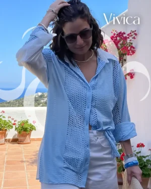Lueur d’Azur Shirt – “Azure Glow”