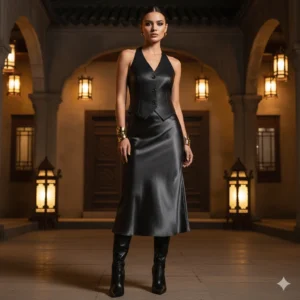 Alternative view of Vivica Halter Vest - Black