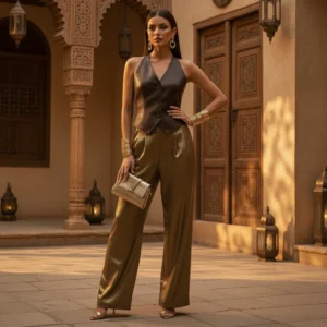 Alternative view of Vivica Halter Vest - Chocolate Brown