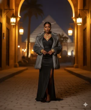 Alternative view of Oversized Fur Blazer – Ash Grey