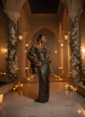 Alternative view of Oversized Fur Blazer – Dark Brown