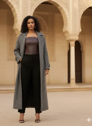 Alternative view of Classic Leather Corset - Chocolate Brown