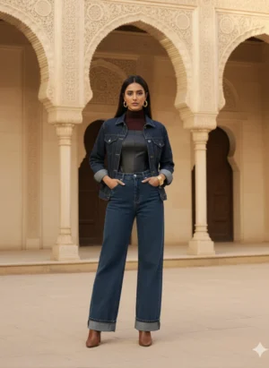 Alternative view of Classic Leather Corset - Black